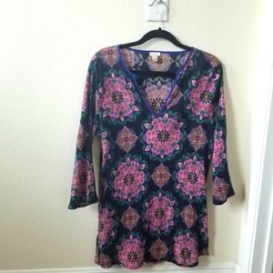 JCREW Medallion Print Tunic - Size L